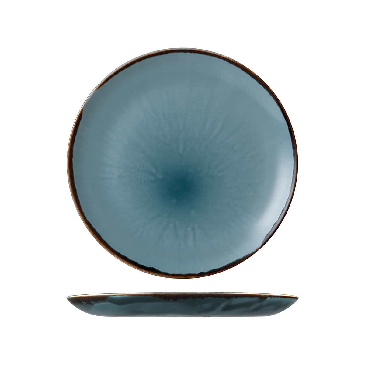 Dudson Harvest Blue Round Coupe Plate - 260mm (Pack of 12)