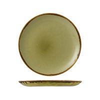 Dudson Harvest Green Round Coupe Plate - 260mm (Pack of 12)