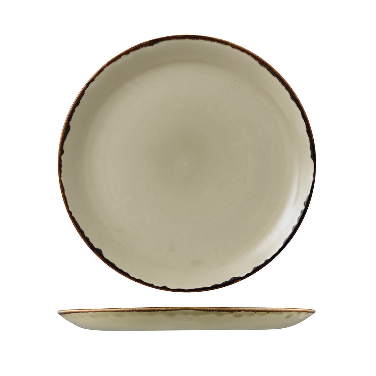 Dudson Harvest Linen Round Coupe Plate - 288mm (Pack of 12)
