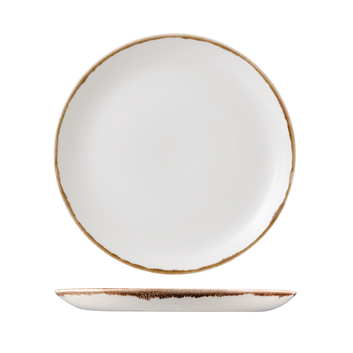 Dudson Harvest Natural Round Coupe Plate - 288mm (Pack of 12)
