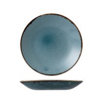 Dudson Harvest Blue Round Deep Coupe Plate - 255mm (Pack of 12)