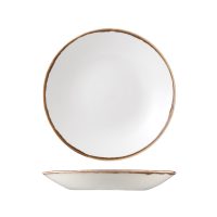 Dudson Harvest Natural Round Deep Coupe Plate - 255mm (Pack of 12)