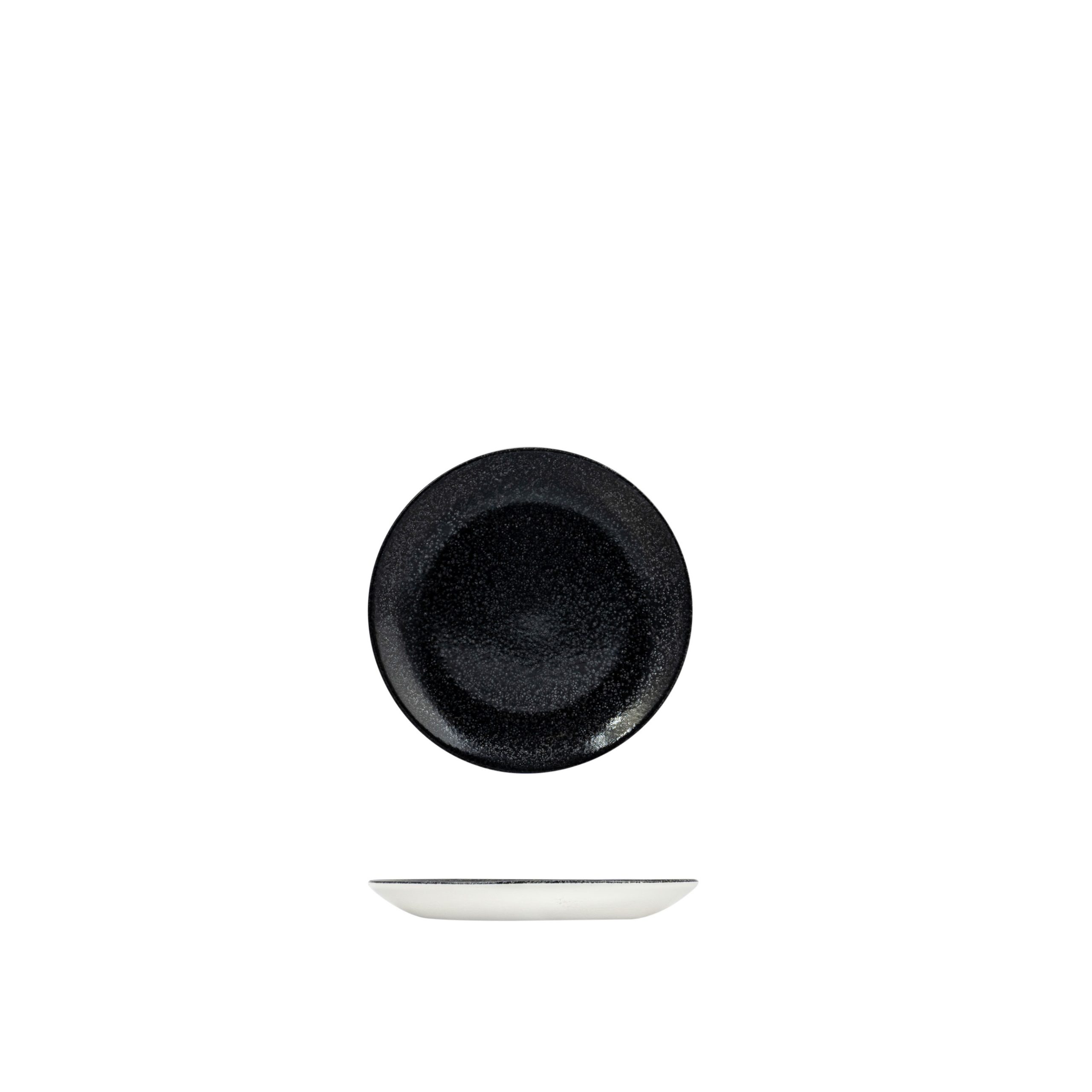 Dudson Evo Origins Black Round Coupe Plate - 165mm (Pack of 12)