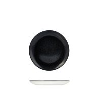 Dudson Evo Origins Black Round Coupe Plate - 217mm (Pack of 12)