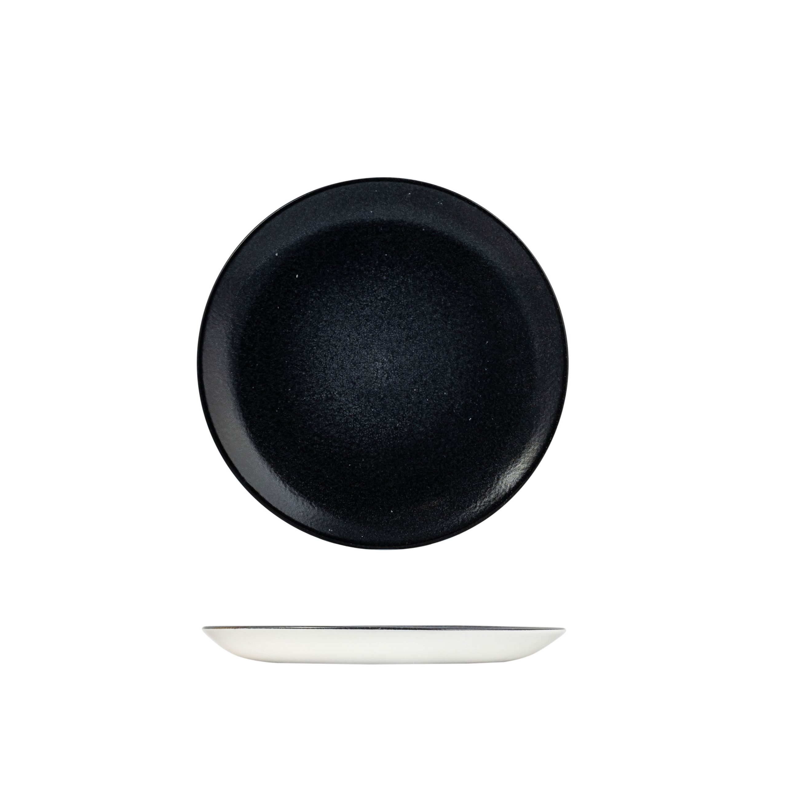 Dudson Evo Origins Black Round Coupe Plate - 260mm (Pack of 12)