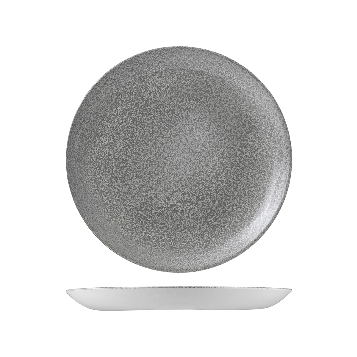 Dudson Evo Origins Grey Round Coupe Plate - 260mm (Pack of 12)