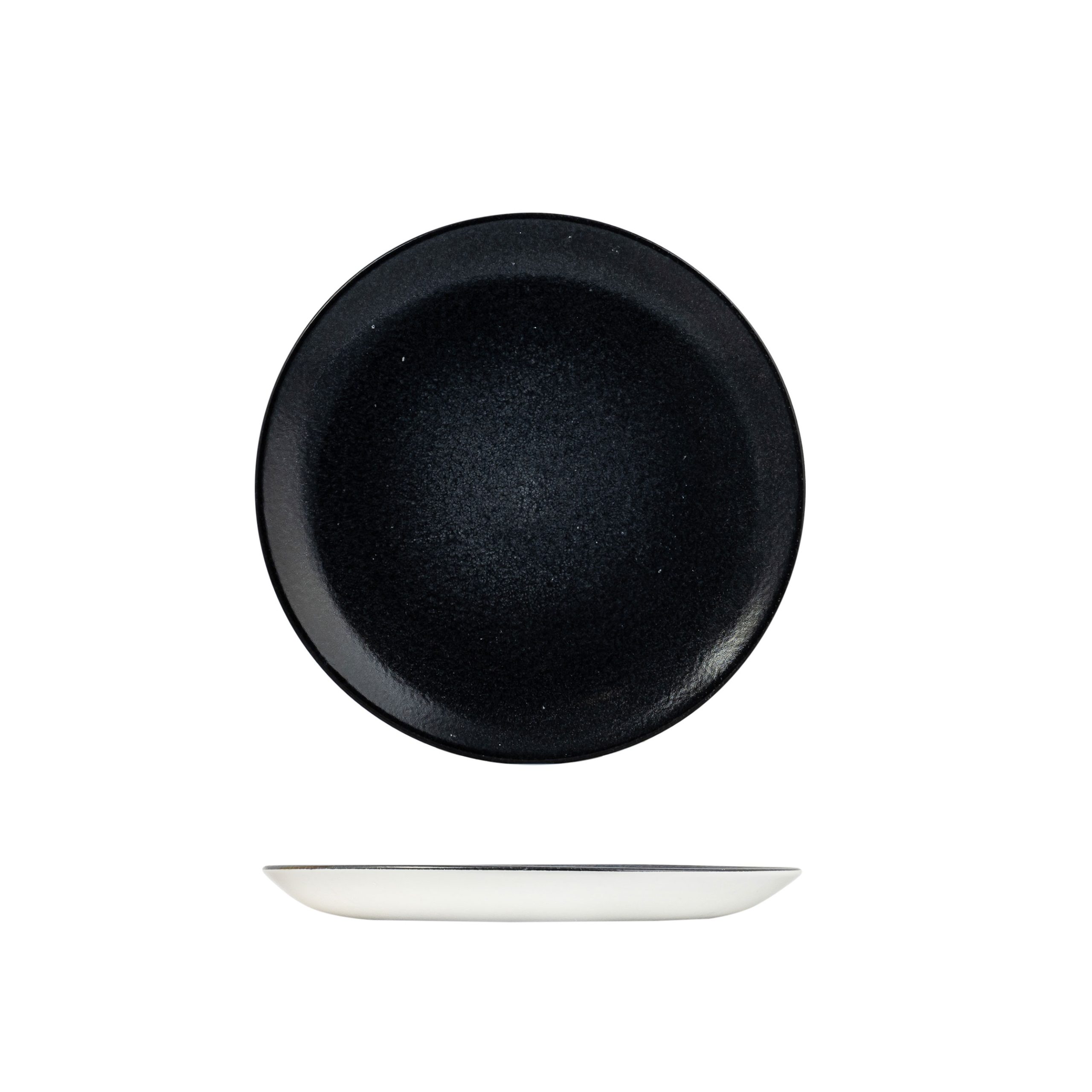 Dudson Evo Origins Black Round Coupe Plate - 288mm (Pack of 12)
