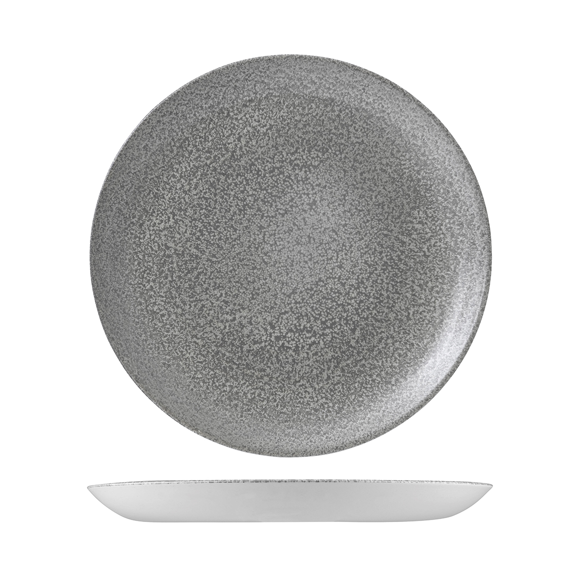 Dudson Evo Origins Grey Round Coupe Plate - 288mm (Pack of 12)