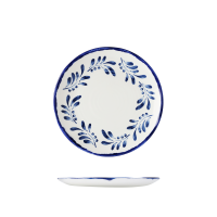 Dudson Mediterranean Blue Round Coupe Plate - 230mm (Pack of 12)