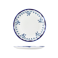 Dudson Mediterranean Blue Round Coupe Plate - 275mm (Pack of 12)