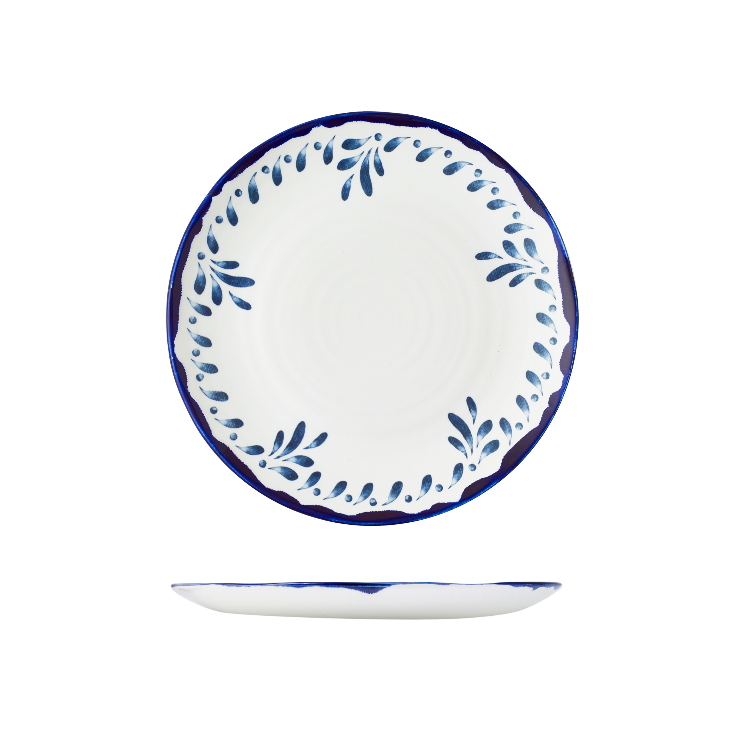 Dudson Mediterranean Blue Round Coupe Plate - 275mm (Pack of 12)
