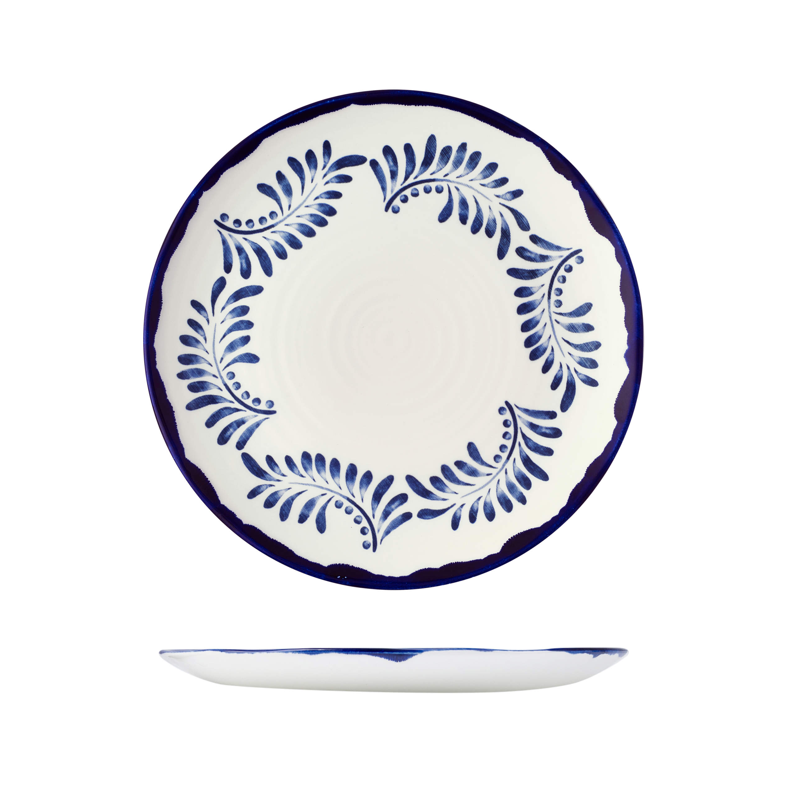 Dudson Mediterranean Blue Round Coupe Plate - 290mm (Pack of 12)
