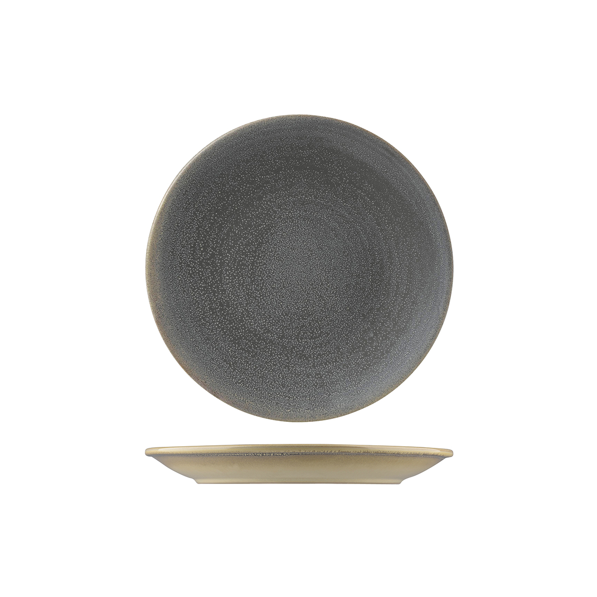 Dudson Evo Granite Round Coupe Plate - 205mm (Pack of 6)
