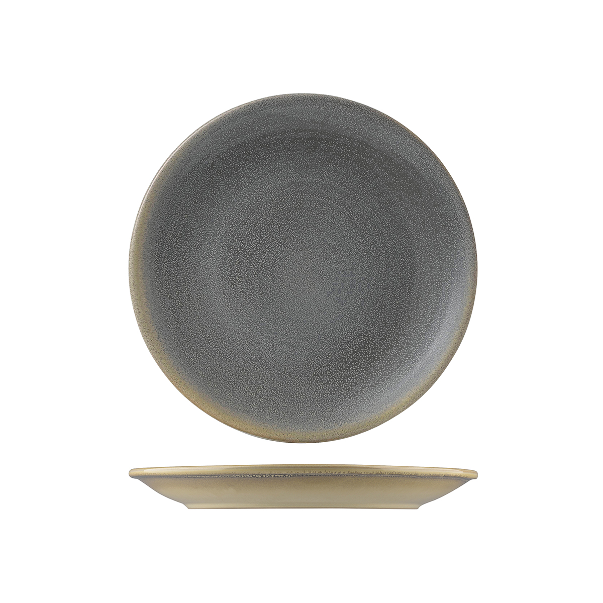 Dudson Evo Granite Round Coupe Plate - 229mm (Pack of 6)