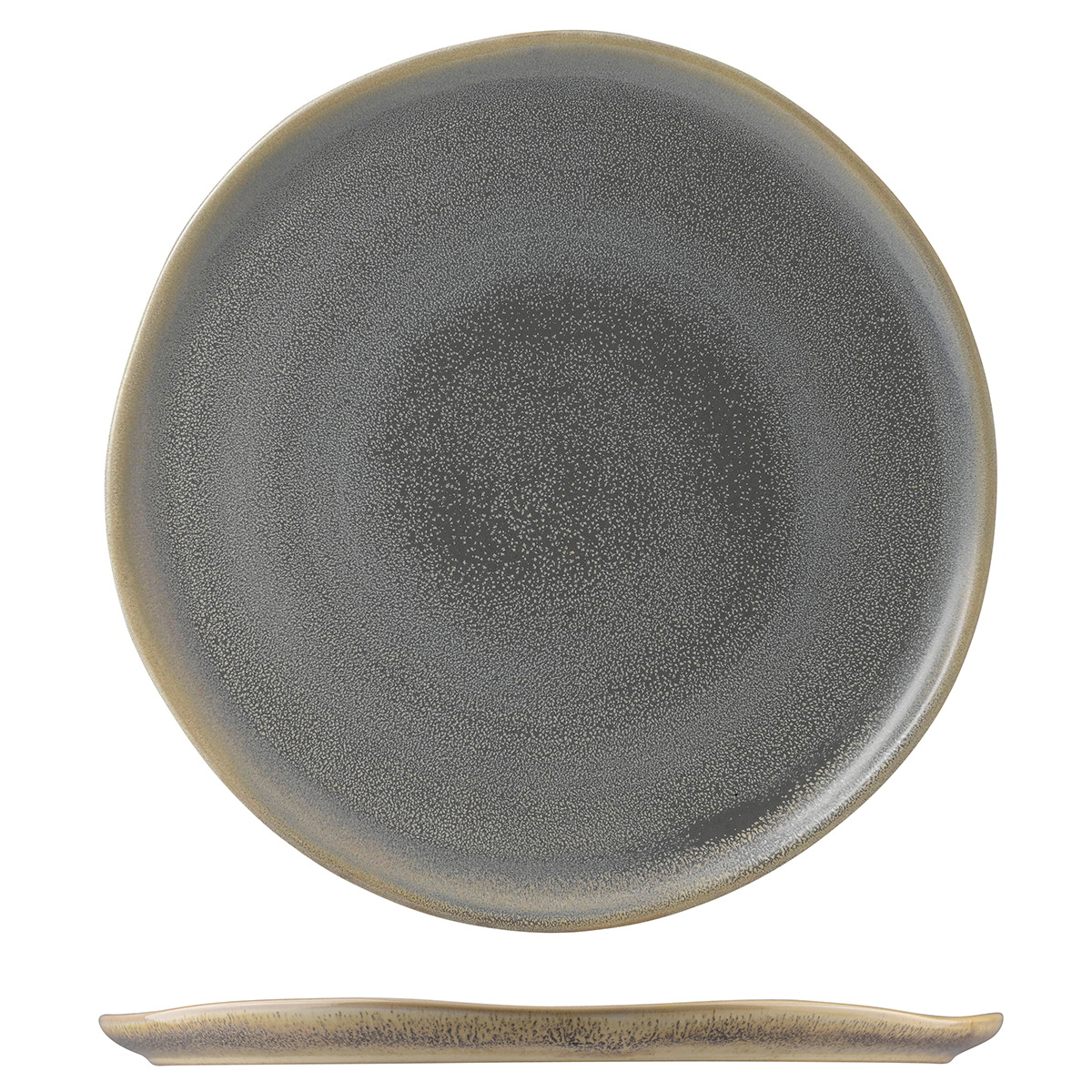 Dudson Evo Granite Round Flat Plate - 318mm (Pack of 6)