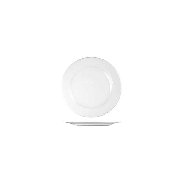 Churchill Profile Round Plate - Wide Rim - 170mm - White (Pack of 12)