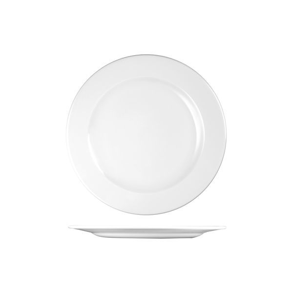 Churchill Profile Round Plate - Wide Rim - 261mm - White (Pack of 12)