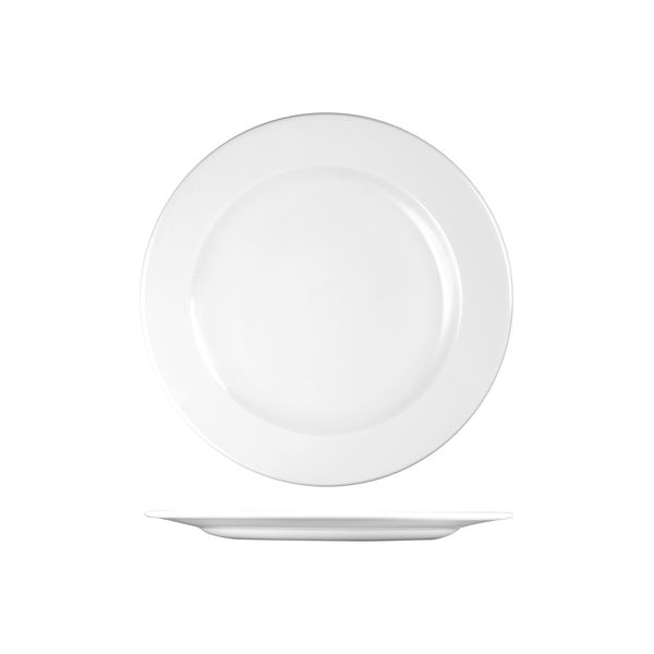 Churchill Profile Round Plate - Wide Rim - 276mm - White (Pack of 12)