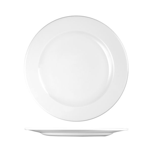 Churchill Profile Round Plate - Wide Rim - 305mm - White (Pack of 12)