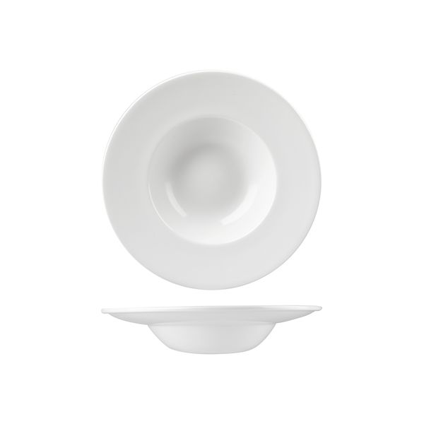 Churchill Profile Round Bowl - Wide Rim - 284ml - White (Pack of 12)