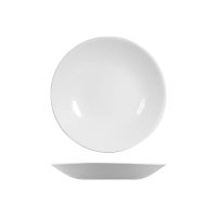 Churchill Bamboo Deep Round Coupe Plate - 255mm - White (Pack of 12)