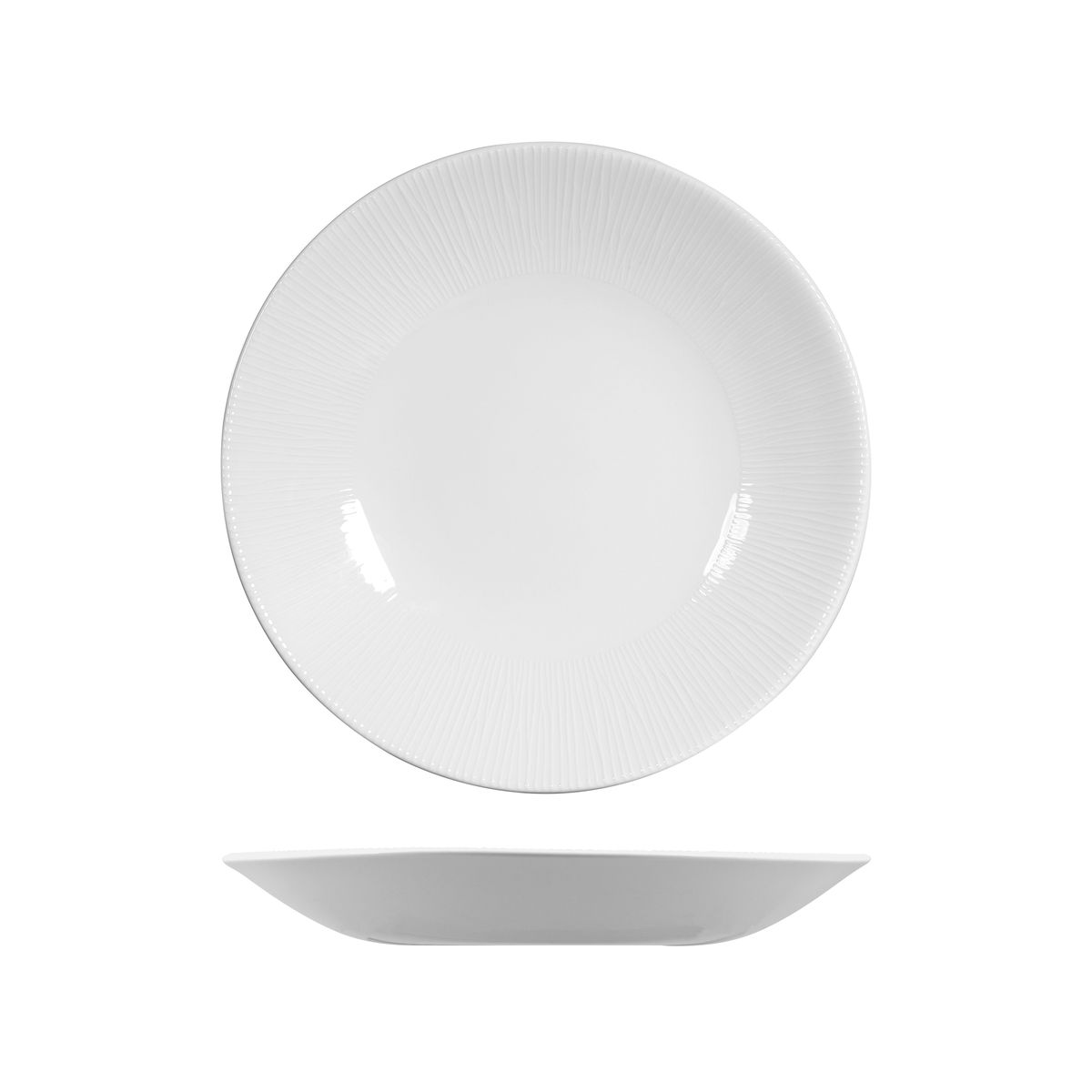Churchill Bamboo Deep Round Coupe Plate - 281mm - White (Pack of 12)