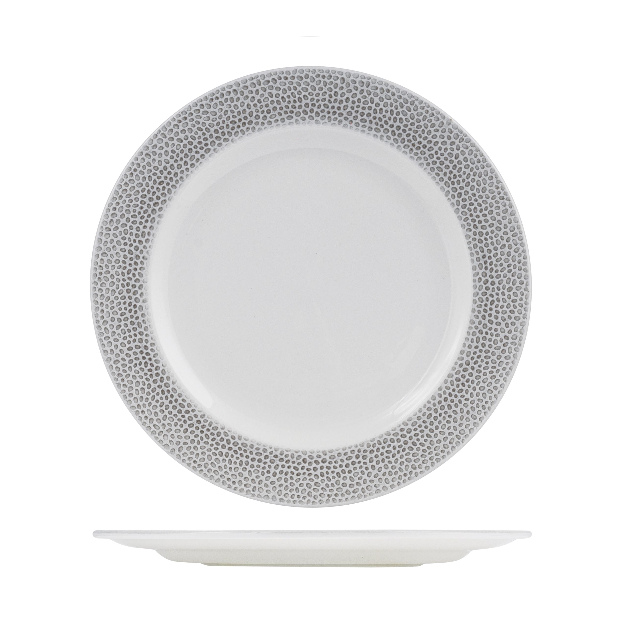 Churchill Isla Shale Round Wide Rim Plate - 276mm (Pack of 12)