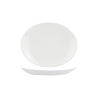 Churchill Orbit Oval Coupe Plate - 238x200mm - White (Pack of 12)