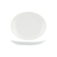 Churchill Orbit Oval Coupe Plate - 270x229mm - White (Pack of 12)