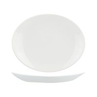 Churchill Orbit Oval Coupe Plate - 317x255mm - White (Pack of 12)