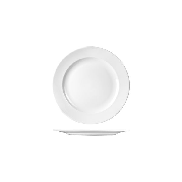 Churchill Classic Round Plate - Wide Rim - 203mm - White (Pack of 24)