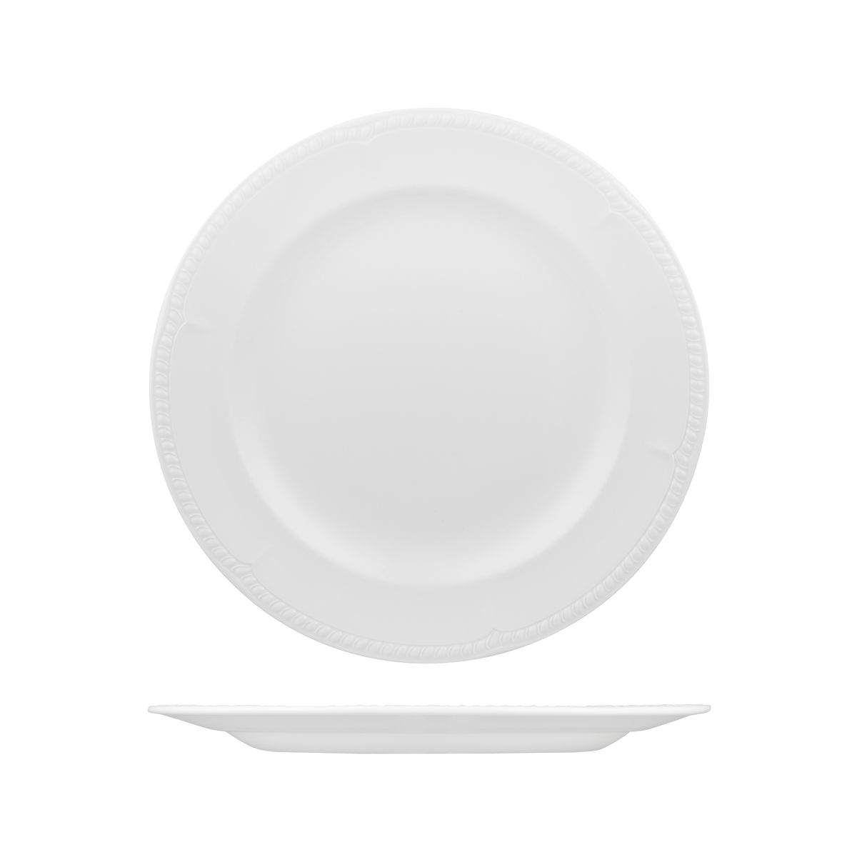 Churchill Buckingham Round Plate - Wide Rim - 280mm - White (Pack of 12)