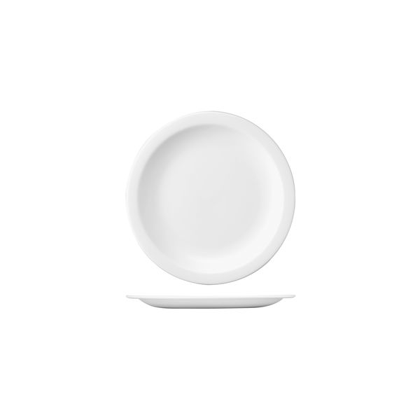 Churchill Nova Round Plate - Narrow Rim - 203mm - White (Pack of 24)