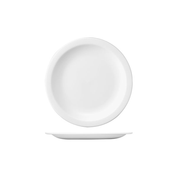 Churchill Nova Round Plate - Narrow Rim - 230mm - White (Pack of 24)