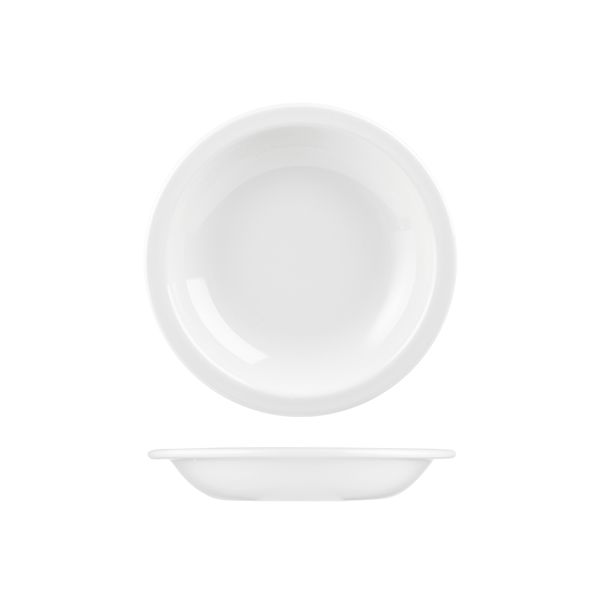 Churchill Nova Soup Plate - Narrow Rim - 490ml - White (Pack of 24)