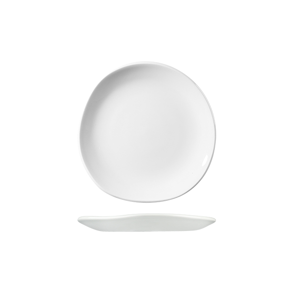 Churchill Trace Organic Round Plate - 186mm - White (Pack of 12)