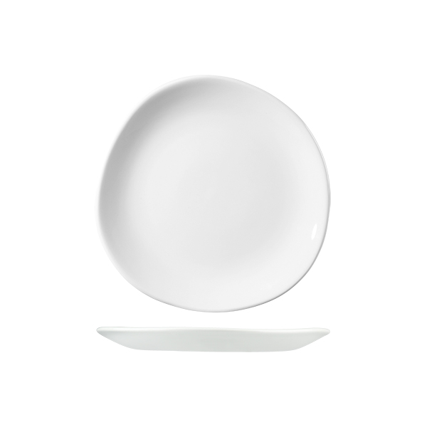 Churchill Trace Organic Round Plate - 210mm - White (Pack of 12)