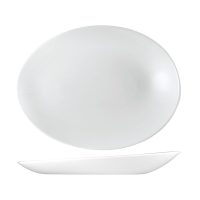 Churchill Profile Orb Oval Plate - 346x263mm - White (Pack of 12)