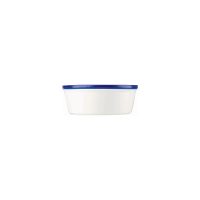 Churchill Retro Blue Pie Dish - 500ml - White with Blue Rim (Pack of 12)