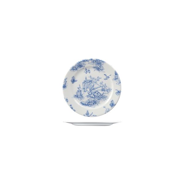 Churchill Toile Prague Round Plate - Wide Rim - 170mm (Pack of 6)