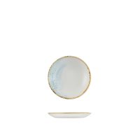 Churchill Accents Aquamarine Round Coupe Plate - 165mm (Pack of 12)