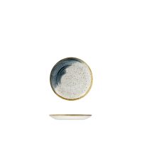 Churchill Accents Blueberry Round Coupe Plate - 165mm (Pack of 12)