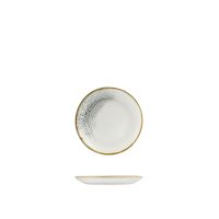 Churchill Accents Jasper Grey Round Coupe Plate - 165mm (Pack of 12)