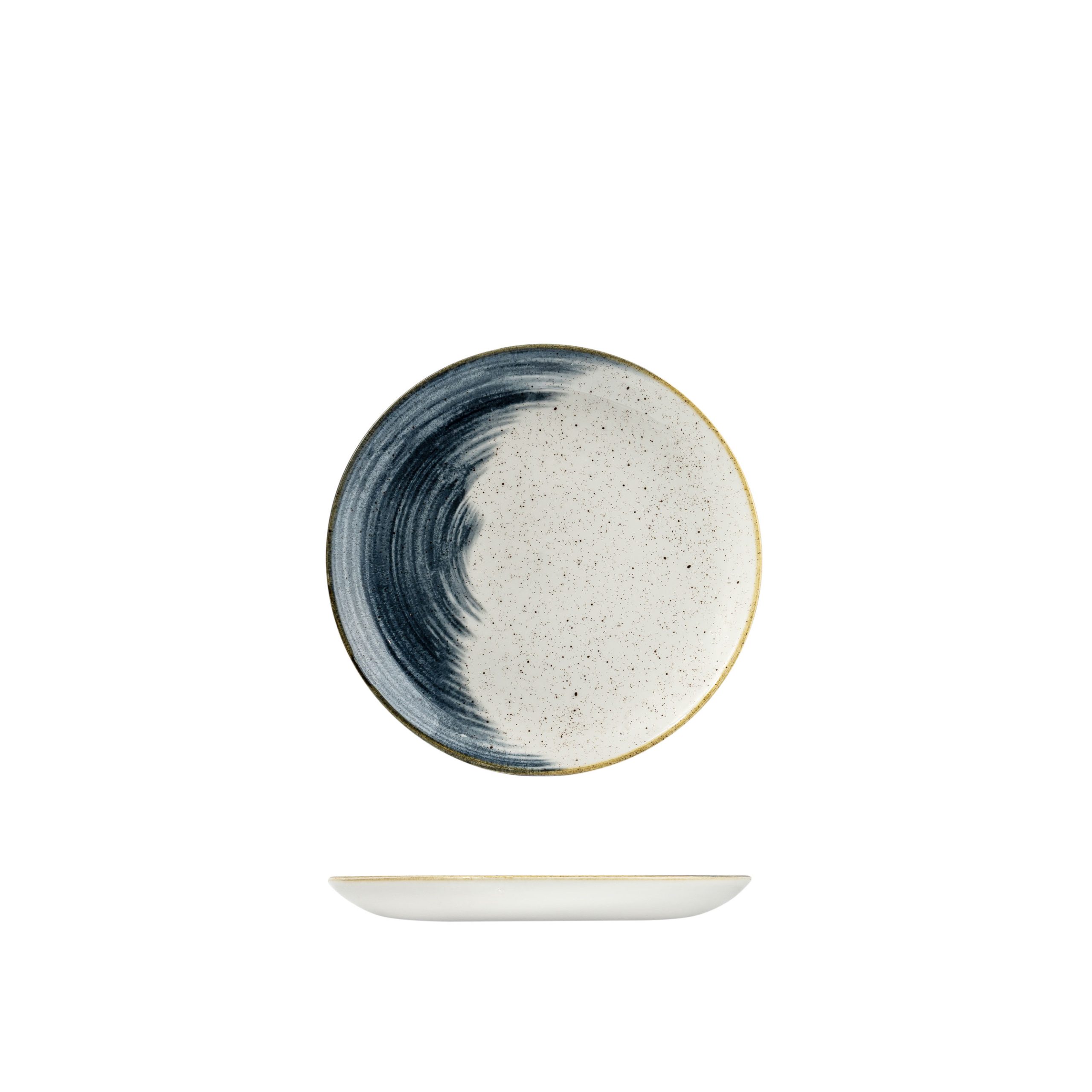 Churchill Accents Blueberry Round Coupe Plate - 217mm (Pack of 12)