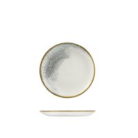 Churchill Accents Jasper Grey Round Coupe Plate - 217mm (Pack of 12)