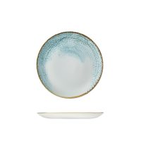 Churchill Accents Aquamarine Round Coupe Plate - 260mm (Pack of 12)