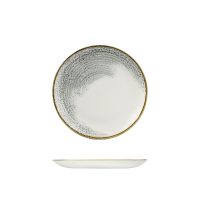 Churchill Accents Jasper Grey Round Coupe Plate - 260mm (Pack of 12)