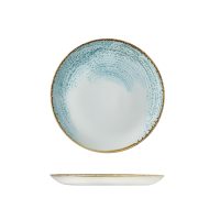 Churchill Accents Aquamarine Round Coupe Plate - 288mm (Pack of 12)