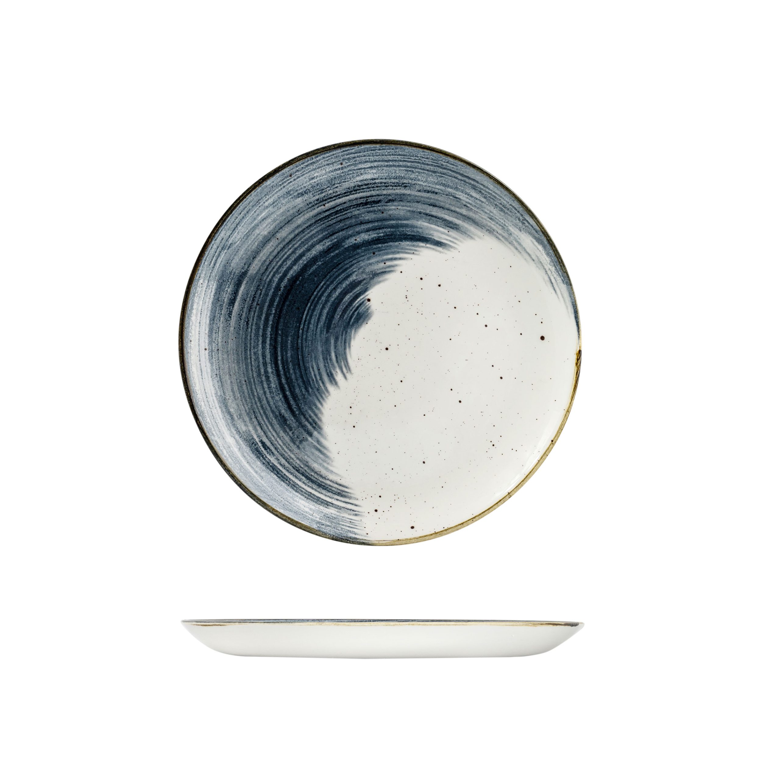 Churchill Accents Blueberry Round Coupe Plate - 288mm (Pack of 12)