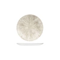 Churchill Studio Prints Stone Agate Grey Round Coupe Plate - 165mm (Pack of 12)